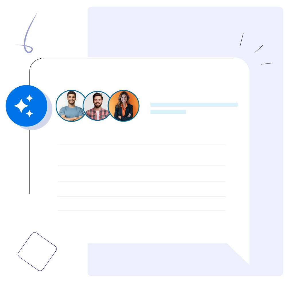 Candidate management dashboard illustration