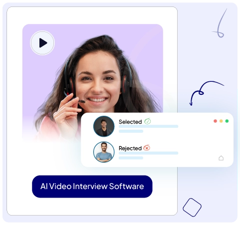 AI-powered video interview software graphic