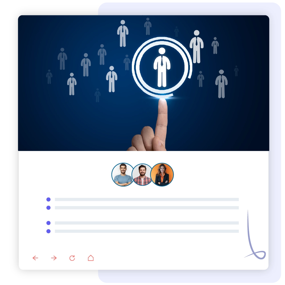 Executive and niche hiring use case illustration